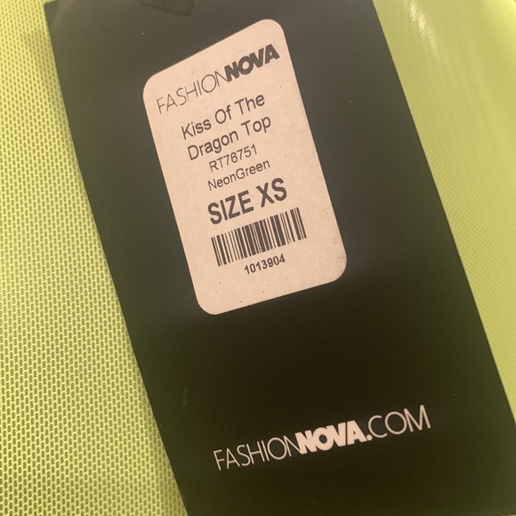 Neon-Green Kiss of the Dragon Top - Picture 9 of 9